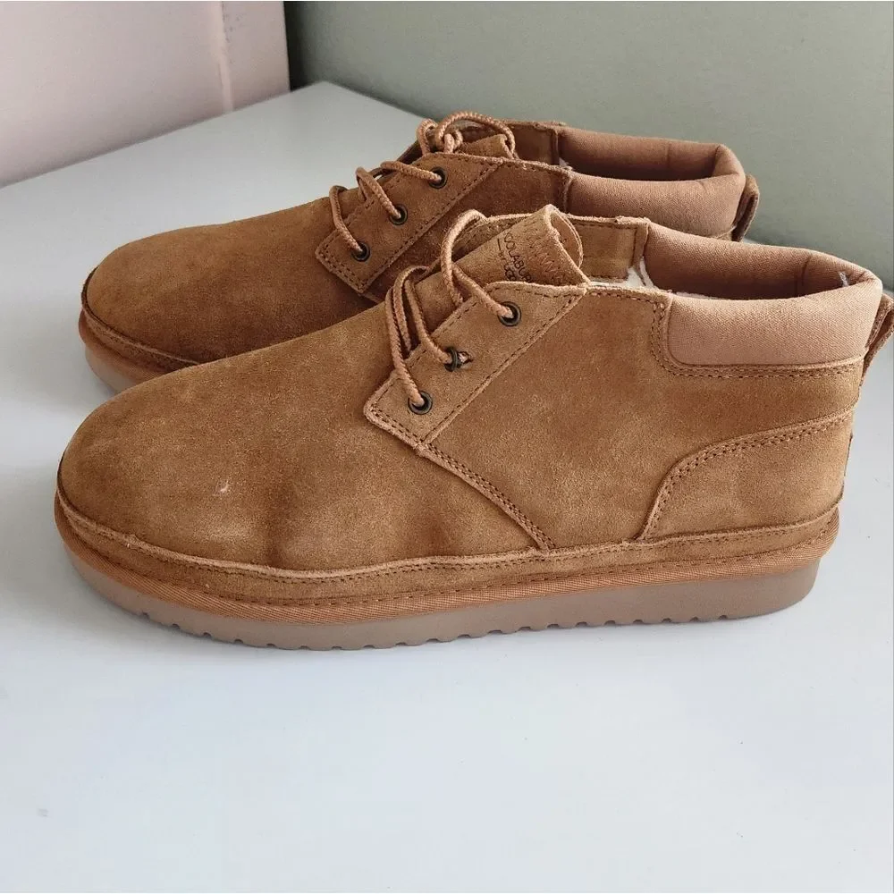 Koolaburra by Ugg Advay Faux Fur Lined Boot Size US 12 EU 43 -Chestnut